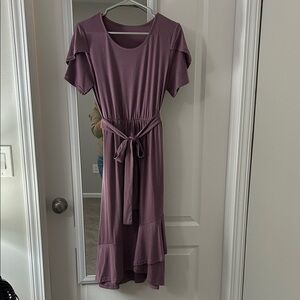 SHEIN Dusty Purple Midi Dress